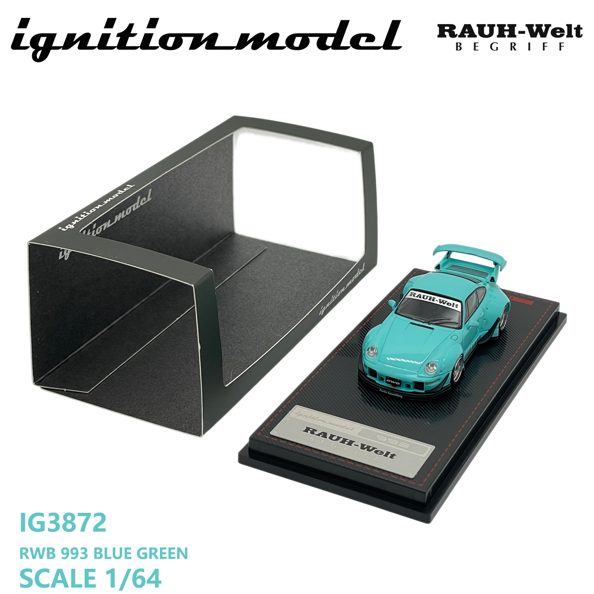 Die Cast Car 1 64 - Ontstekingsmodel 1:64 Porsche 911 RWB 993