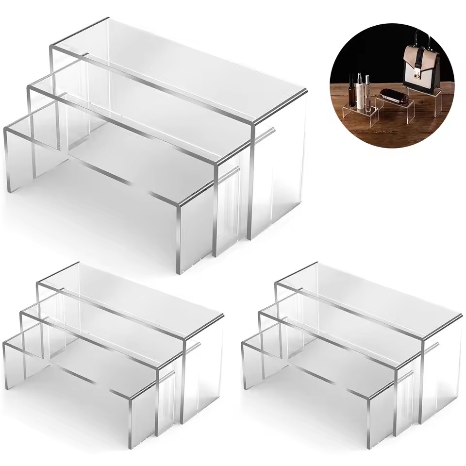 Display Risers Set - 3/6/9/12Pc Helder Acryl Display Stand Cosmetische