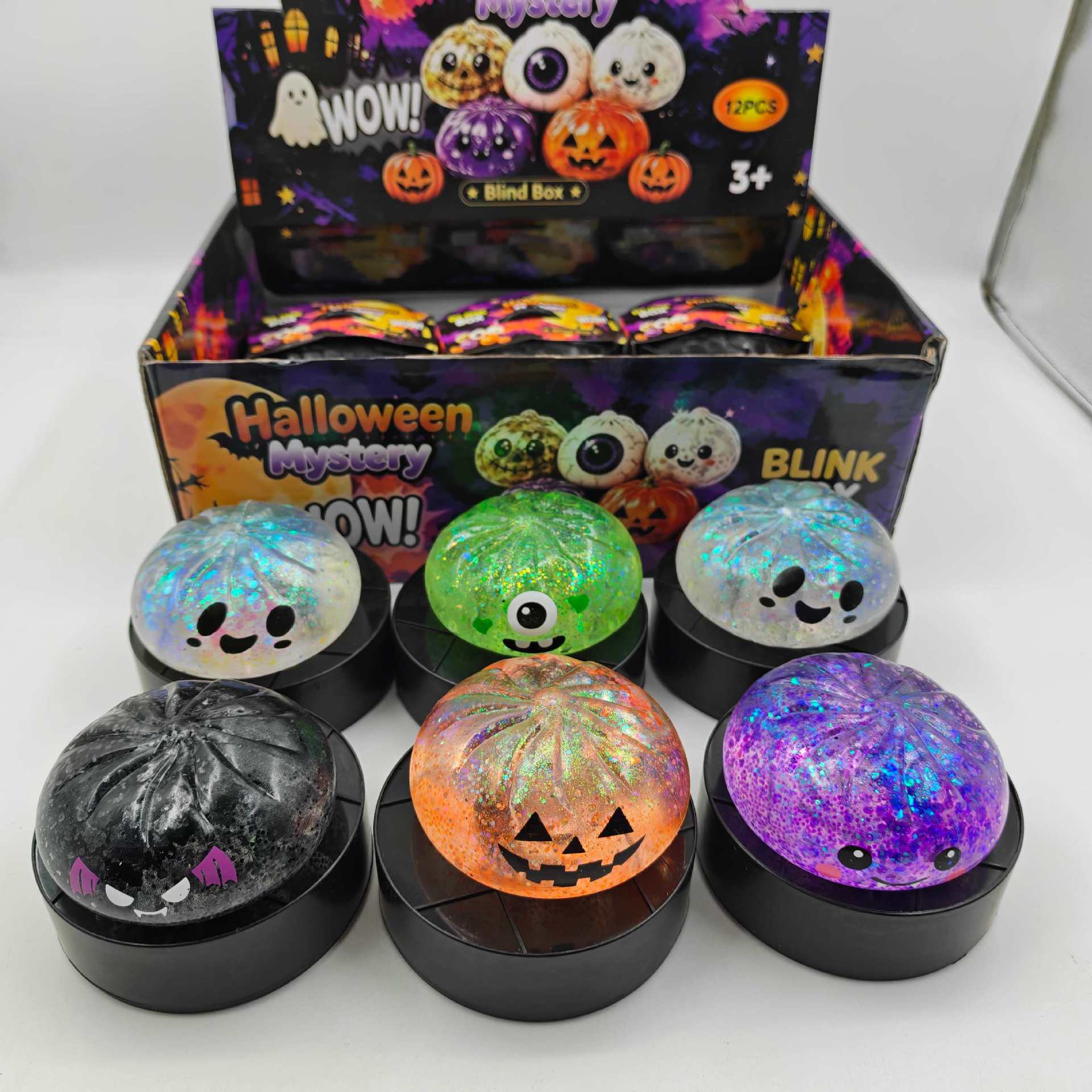 Vinyl Figure Blank - Creatieve Halloween Maltose Buns Ghost-modellering Gemakkelijk