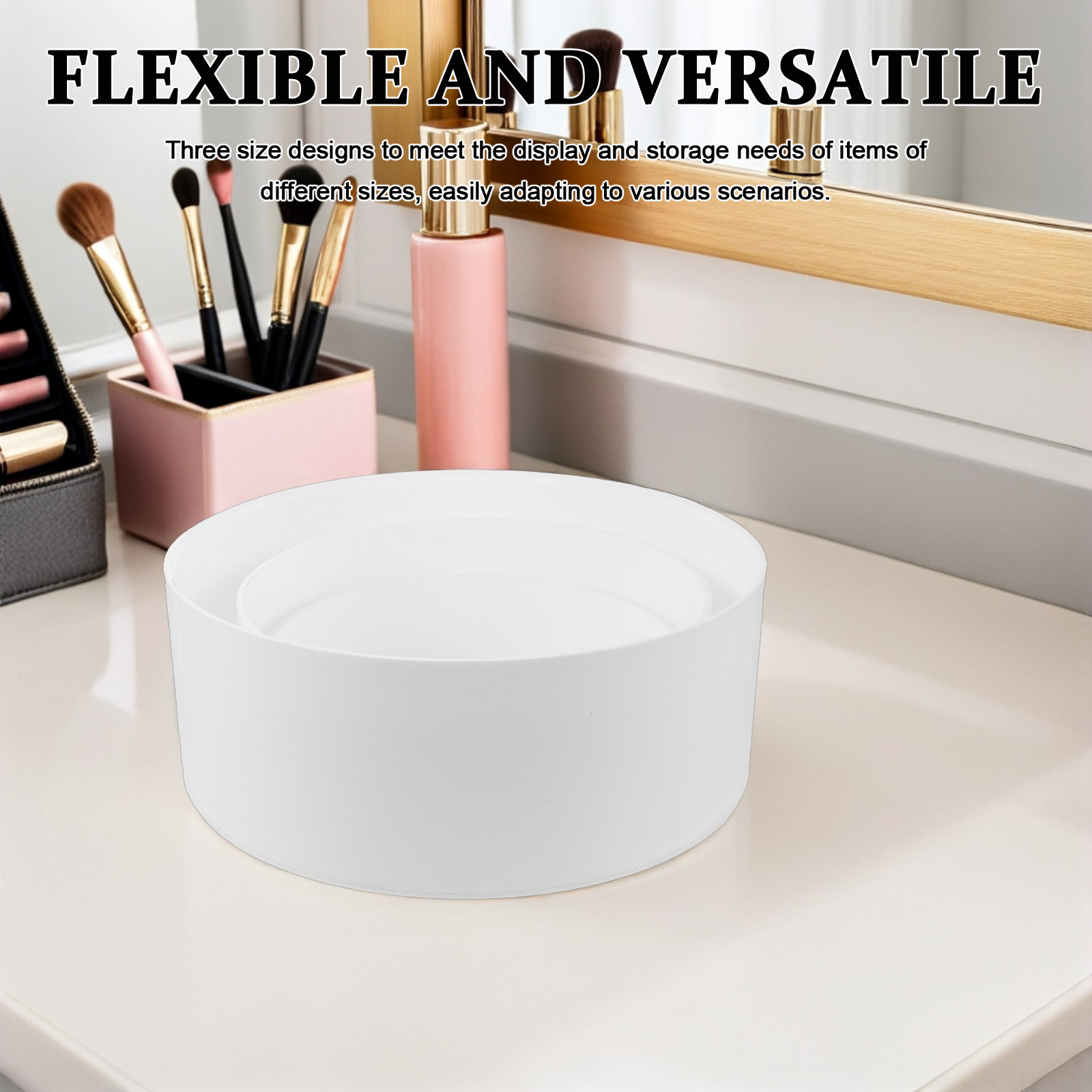 Display Risers Set - 3-delige ronde acryl displayset, stabiele cilindrische