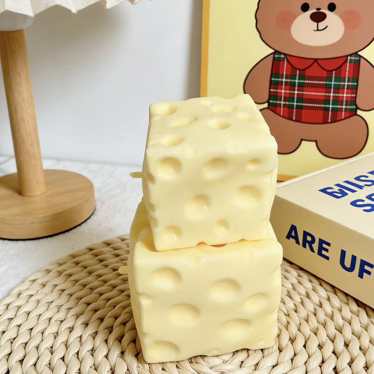 *-*Jumbo Cheese Cube Stressbal - Fidget Cube Original recensie en prijs
