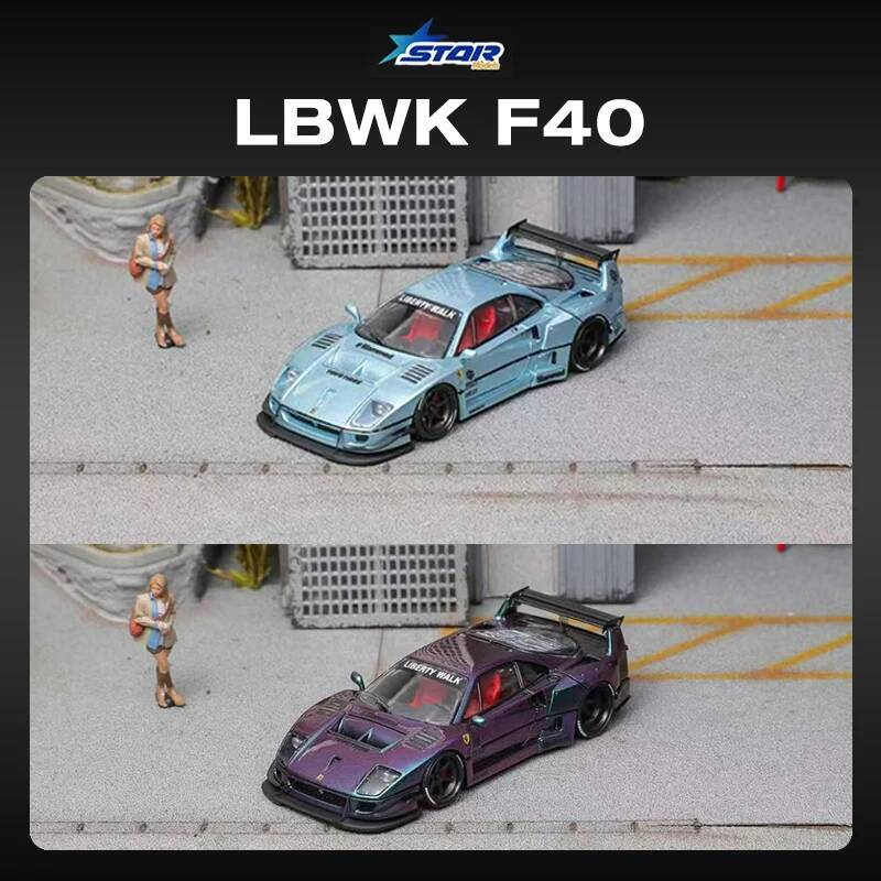 STER 1:64 LBWK F40 Ijsblauw Ma - Die Cast Car 1 64 recensie en prijs