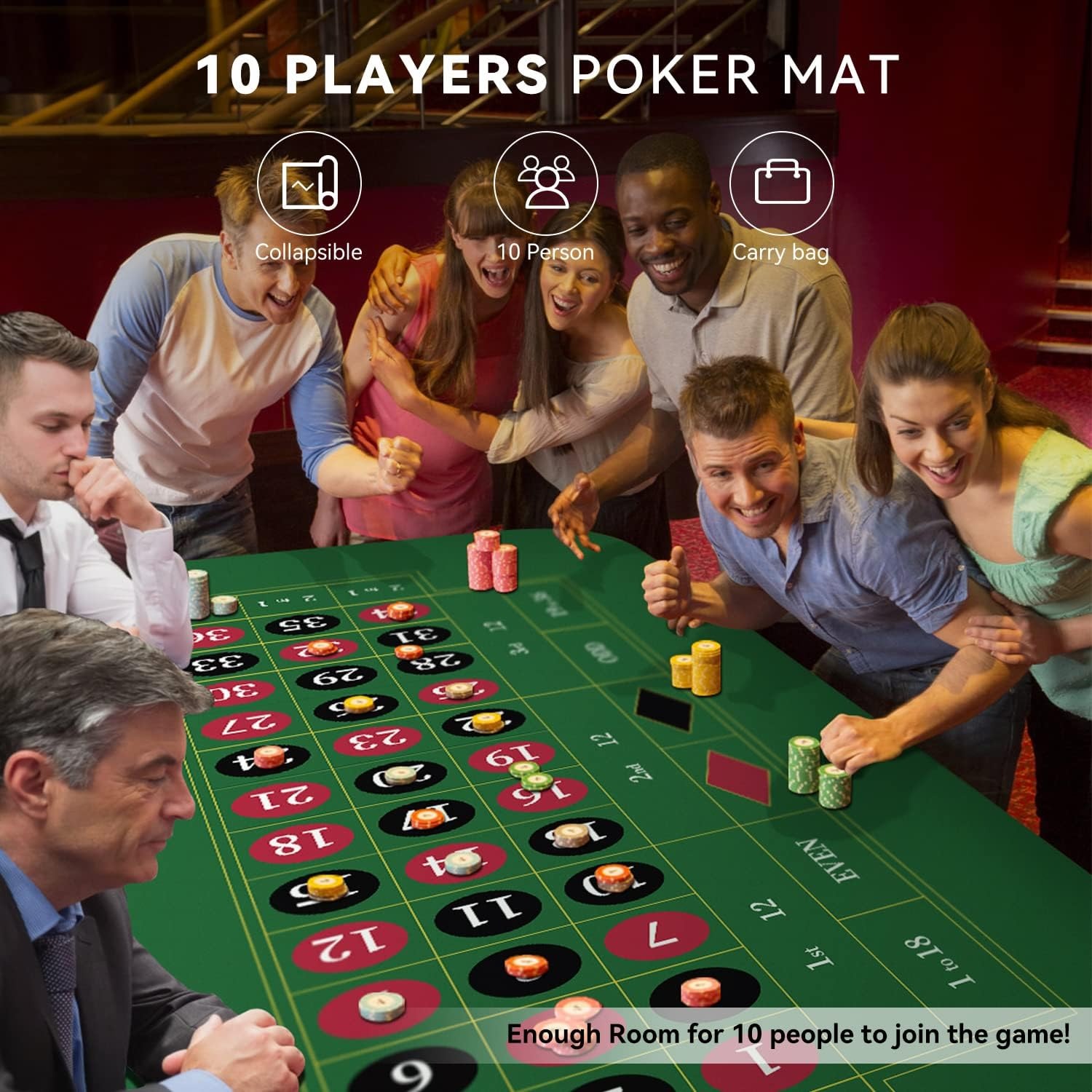 120x60 cm groene roulette rubb - Graded Card Display recensie en prijs